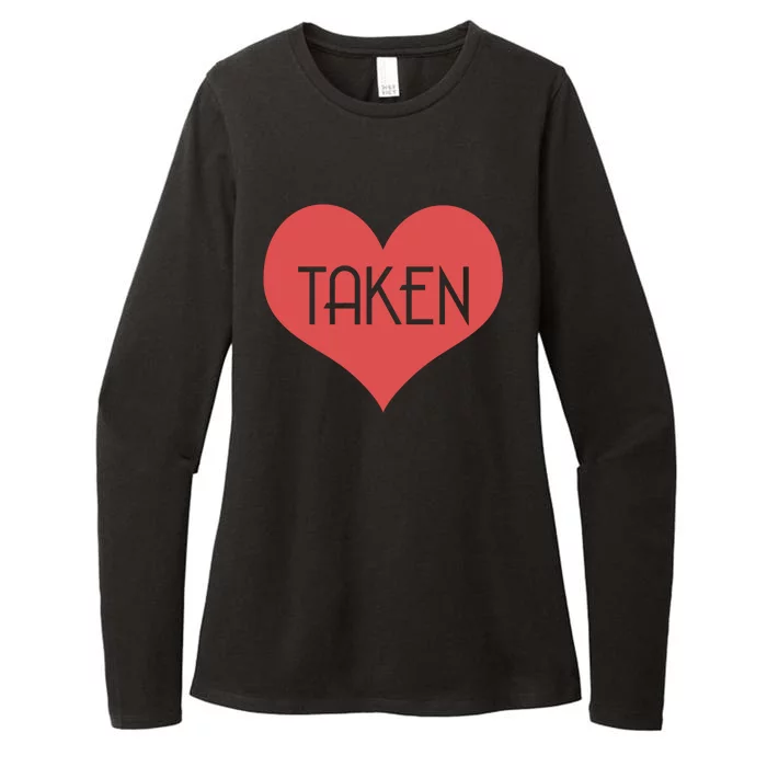 Valentine's Day Taken Heart Womens CVC Long Sleeve Shirt