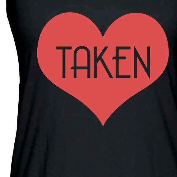 Valentine's Day Taken Heart Ladies Essential Flowy Tank