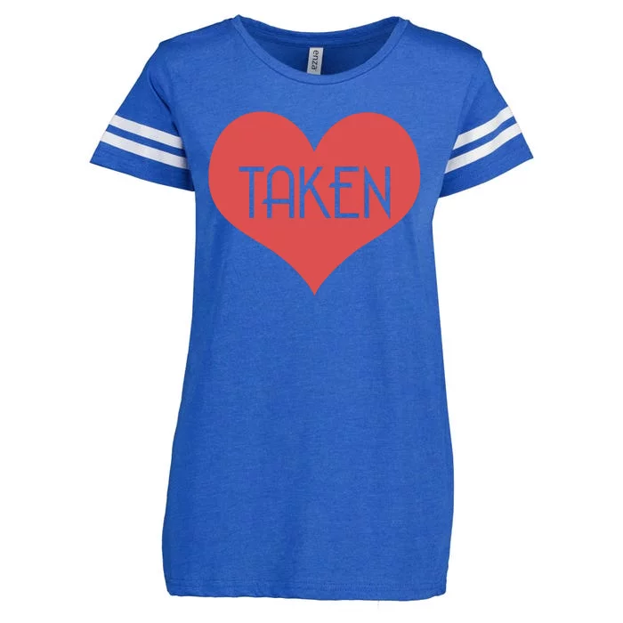 Valentine's Day Taken Heart Enza Ladies Jersey Football T-Shirt