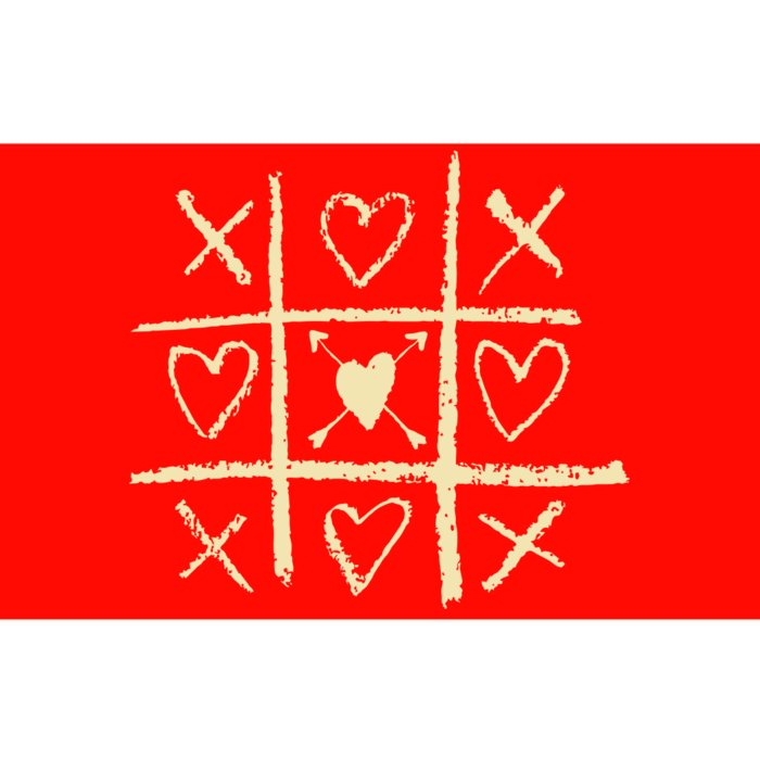 Valentine's Day Tic Tac Toe Love Hearts Bumper Sticker