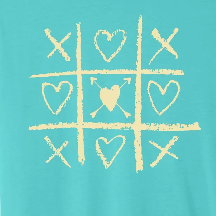 Valentine's Day Tic Tac Toe Love Hearts ChromaSoft Performance T-Shirt