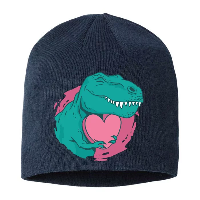 Valentines T-Rex Heart 8 1/2in Sustainable Knit Beanie