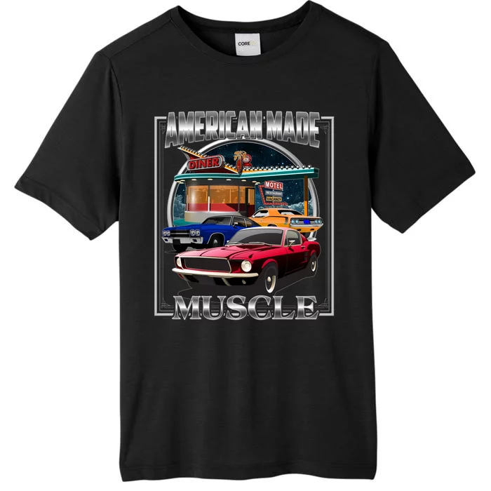 Vintage American Made Muscle Classic Cars And Diner ChromaSoft Performance T-Shirt