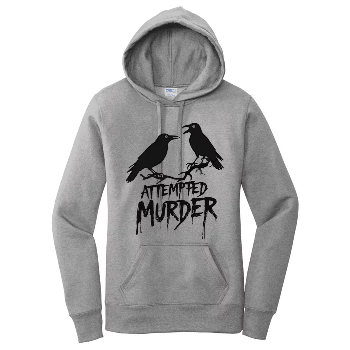 Vintage Attempted Murders Lazy Halloween Costume Women's Pullover Hoodie