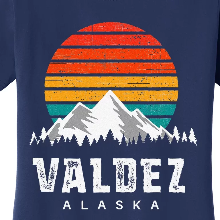 Valdez Alaska Mountain Scene Skiing & Hiking Lovers' Women's T-Shirt