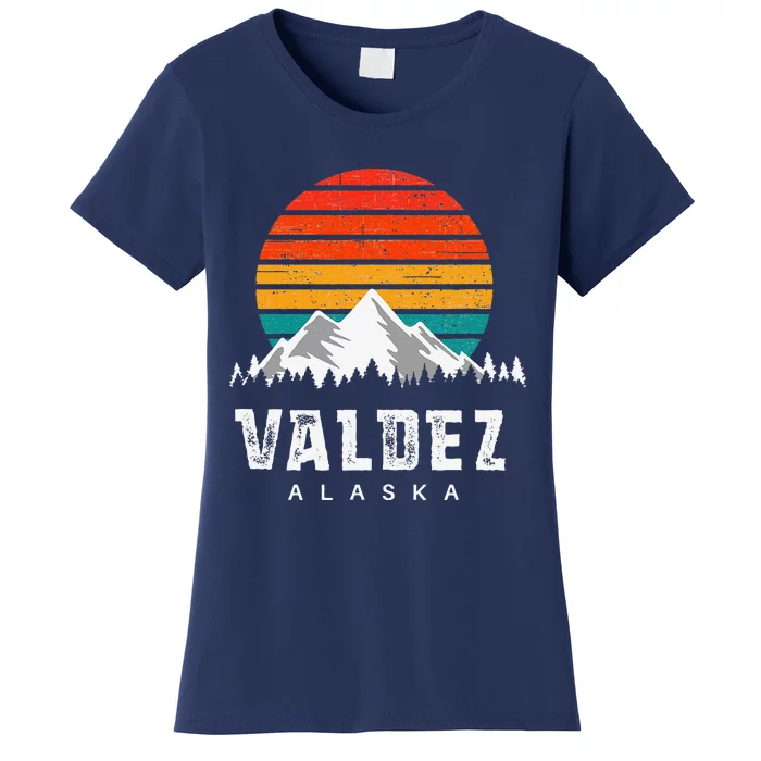 Valdez Alaska Mountain Scene Skiing & Hiking Lovers' Women's T-Shirt