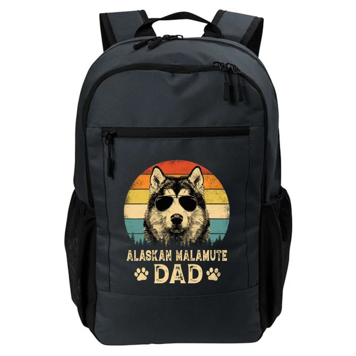 Vintage Alaskan Malamute Dad Dog Lovers FatherS Day Daily Commute Backpack