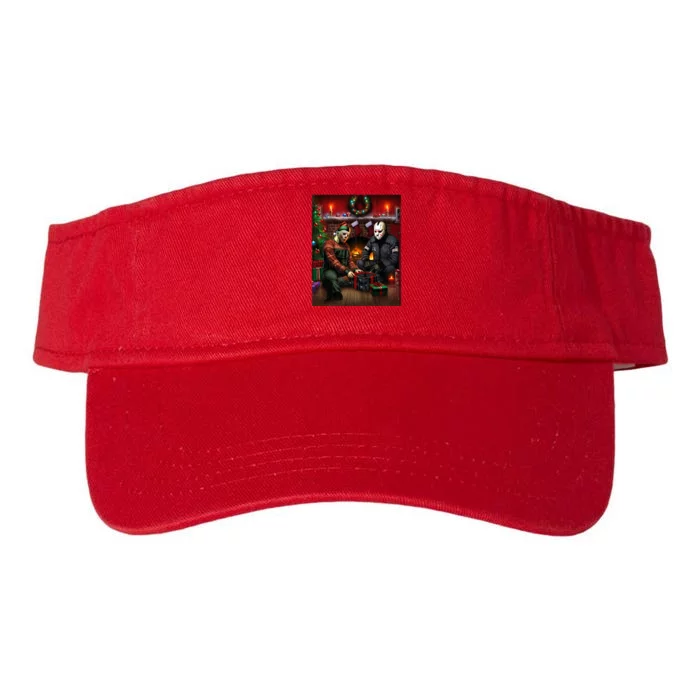 Voorhees And Myers Horror Christmas Valucap Bio-Washed Visor