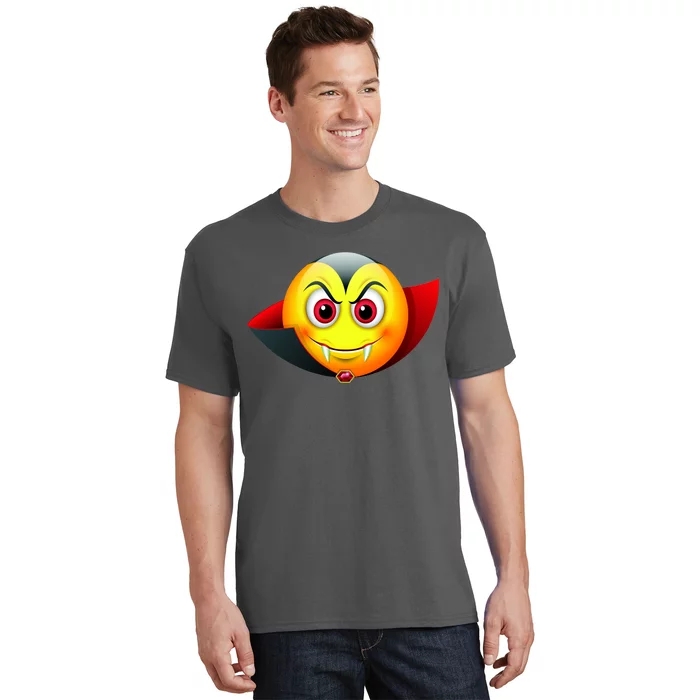 Vampire Halloween Emoji T-Shirt