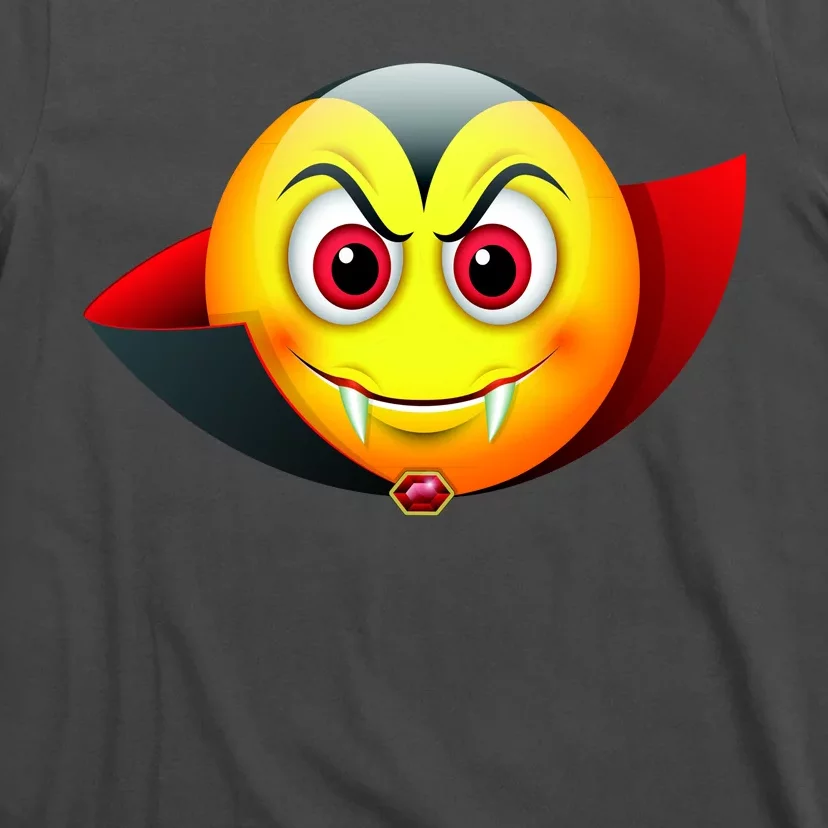 Vampire Halloween Emoji T-Shirt