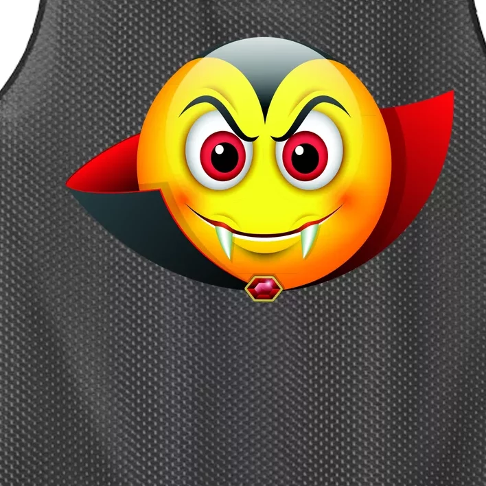 Vampire Halloween Emoji Mesh Reversible Basketball Jersey Tank