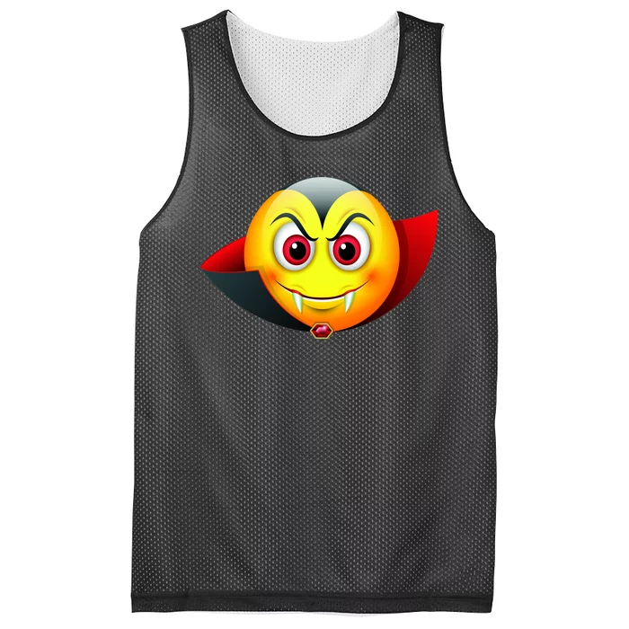 Vampire Halloween Emoji Mesh Reversible Basketball Jersey Tank