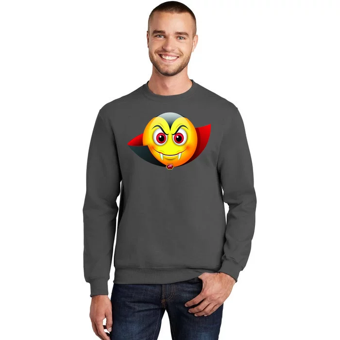 Vampire Halloween Emoji Tall Sweatshirt