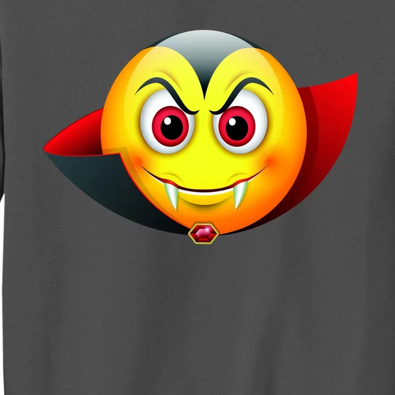 Vampire Halloween Emoji Tall Sweatshirt