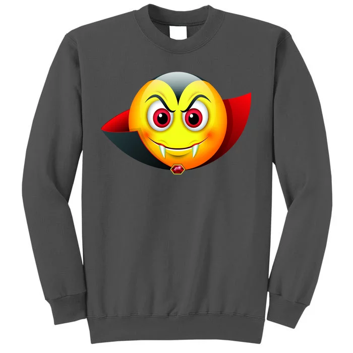 Vampire Halloween Emoji Tall Sweatshirt