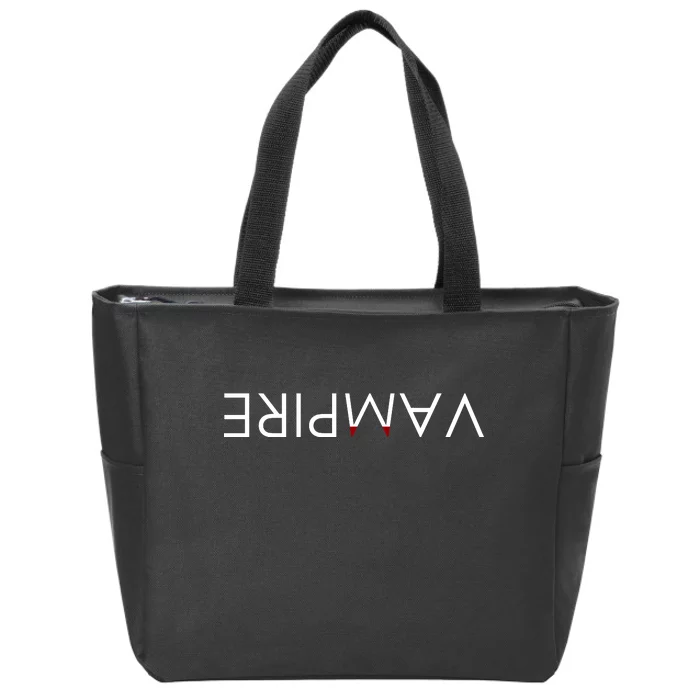 VaMpire Teeth Logo Zip Tote Bag