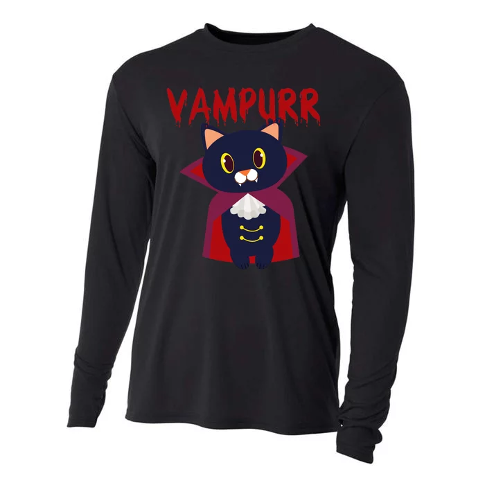 Vampurr Vampire Cat Cooling Performance Long Sleeve Crew