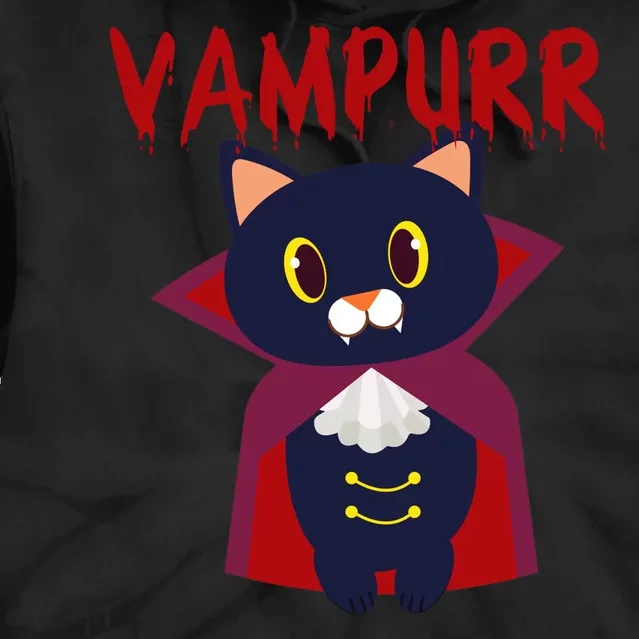 Vampurr Vampire Cat Tie Dye Hoodie