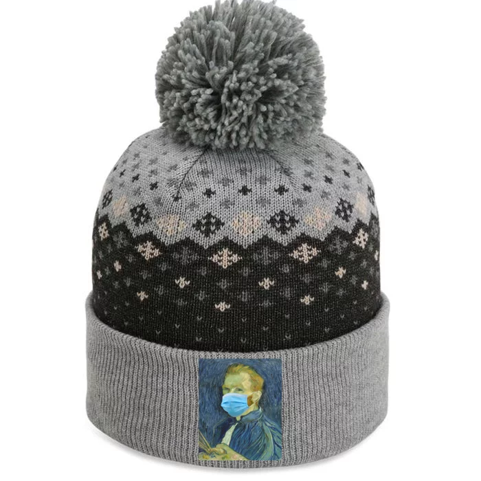 Van Gogh Funny Quarantine Mask The Baniff Cuffed Pom Beanie