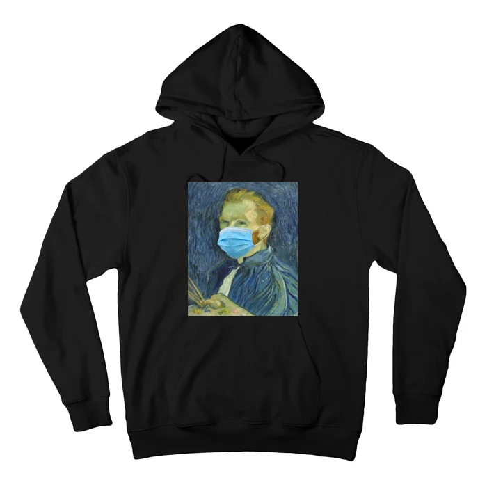 Van Gogh Funny Quarantine Mask Hoodie