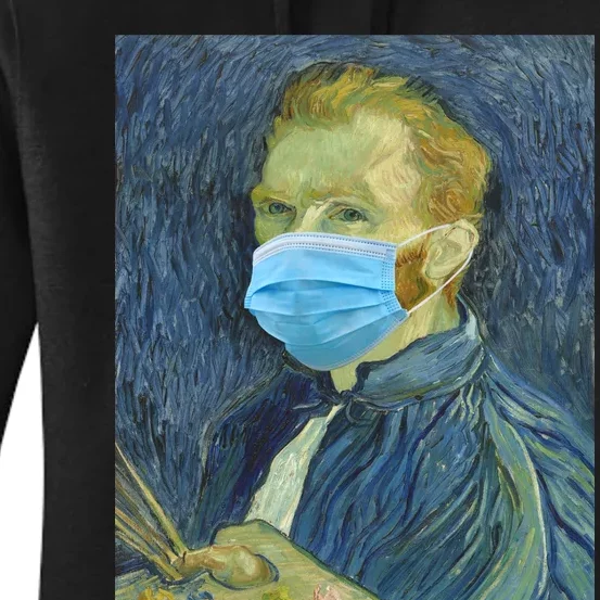 Van Gogh Funny Quarantine Mask Women's Pullover Hoodie