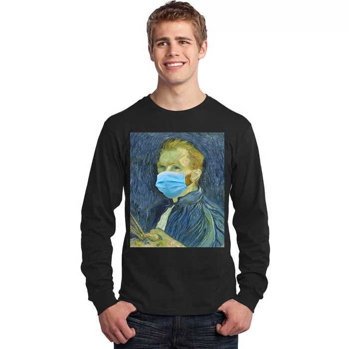 Van Gogh Funny Quarantine Mask Tall Long Sleeve T-Shirt