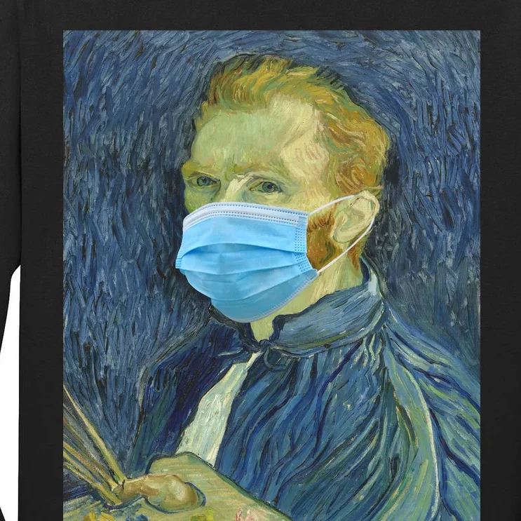 Van Gogh Funny Quarantine Mask Tall Long Sleeve T-Shirt