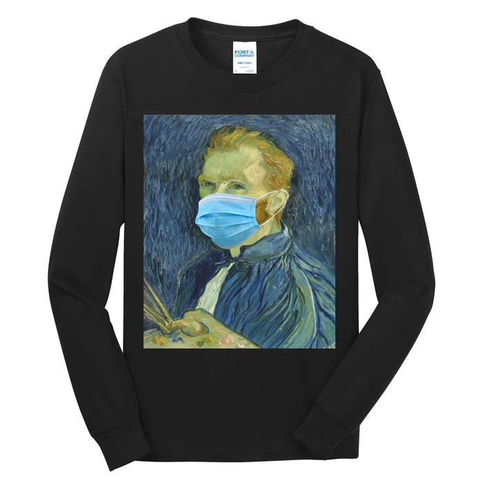 Van Gogh Funny Quarantine Mask Tall Long Sleeve T-Shirt