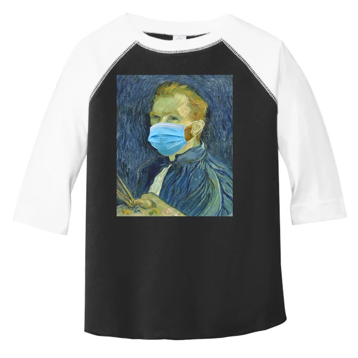 Van Gogh Funny Quarantine Mask Toddler Fine Jersey T-Shirt