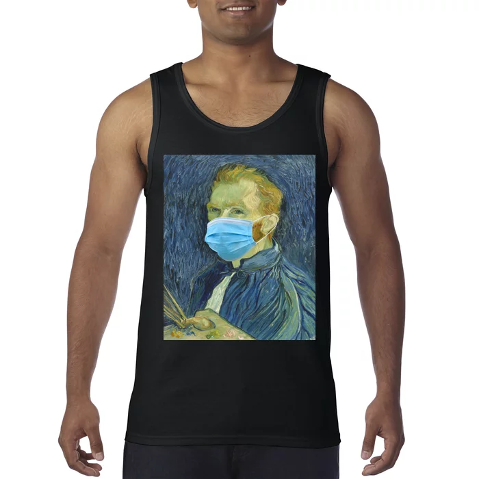 Van Gogh Funny Quarantine Mask Tank Top