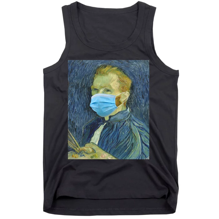 Van Gogh Funny Quarantine Mask Tank Top