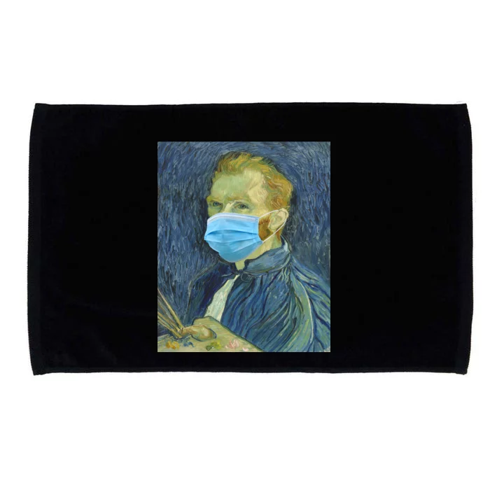 Van Gogh Funny Quarantine Mask Microfiber Hand Towel