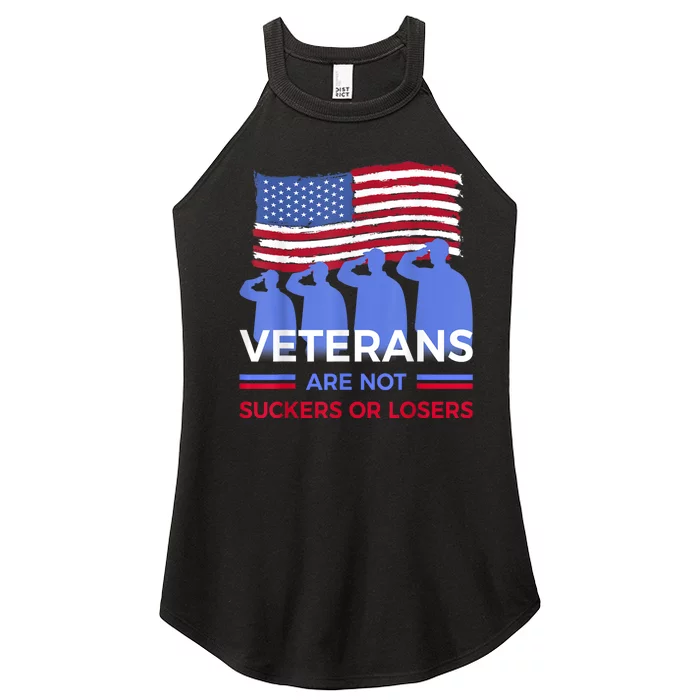 Veterans Are Not Suckers Or Losers Women’s Perfect Tri Rocker Tank