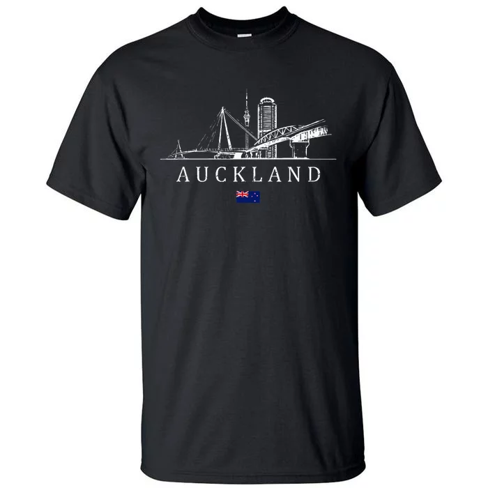 Vintage Auckland New Zealand Vacation New Zealand Lover Tall T-Shirt