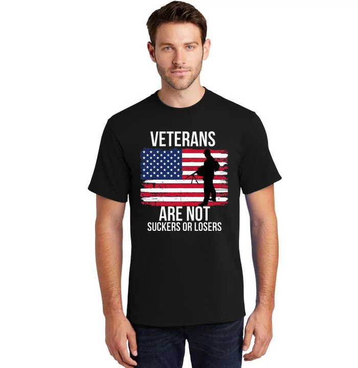 Veterans Are Not Suckers Or Losers Biden 2024 Tall T-Shirt