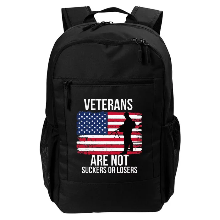 Veterans Are Not Suckers Or Losers Biden 2024 Daily Commute Backpack