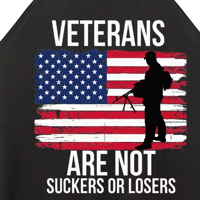 Veterans Are Not Suckers Or Losers Biden 2024 Women’s Perfect Tri Rocker Tank