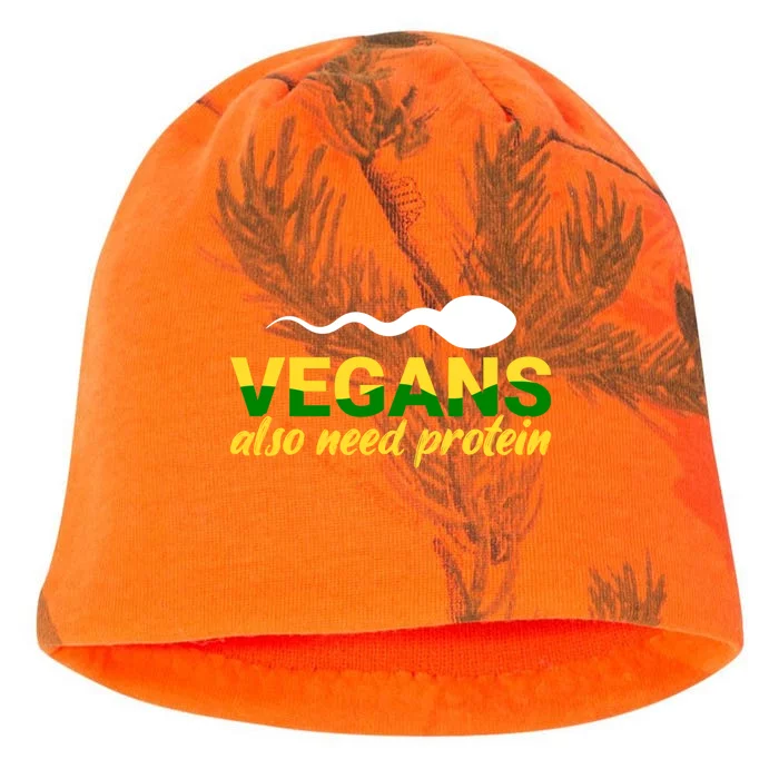 Vegans Also Need Protein Gift Kati - Camo Knit Beanie