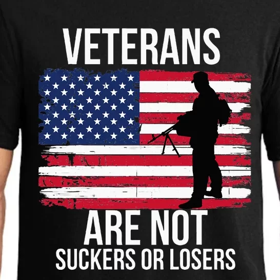 Veterans Are Not Suckers Or Losers Biden 2020 Anti Trump Pajama Set