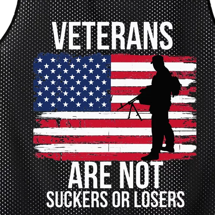 Veterans Are Not Suckers Or Losers Biden 2020 Anti Trump Mesh Reversible Basketball Jersey Tank