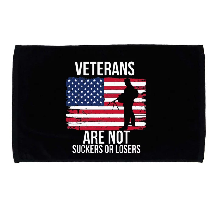 Veterans Are Not Suckers Or Losers Biden 2020 Anti Trump Microfiber Hand Towel