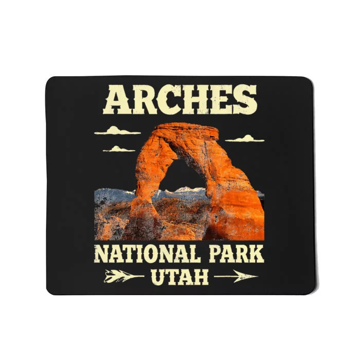 Vintage Arches National Park Retro Mousepad