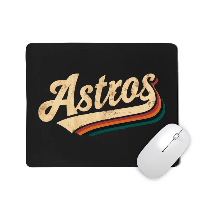 Vintage A.S.T.R.O.S Name Retro Style 70s 80s Mousepad