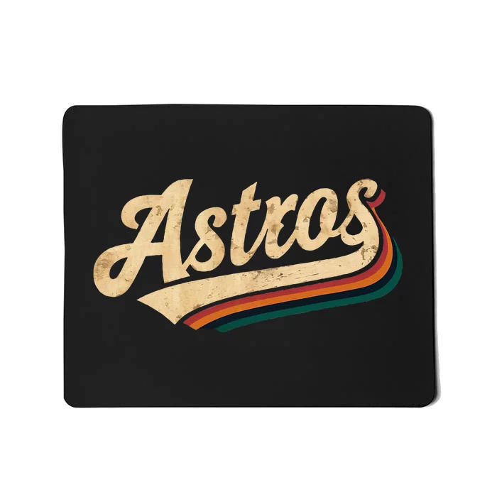 Vintage A.S.T.R.O.S Name Retro Style 70s 80s Mousepad