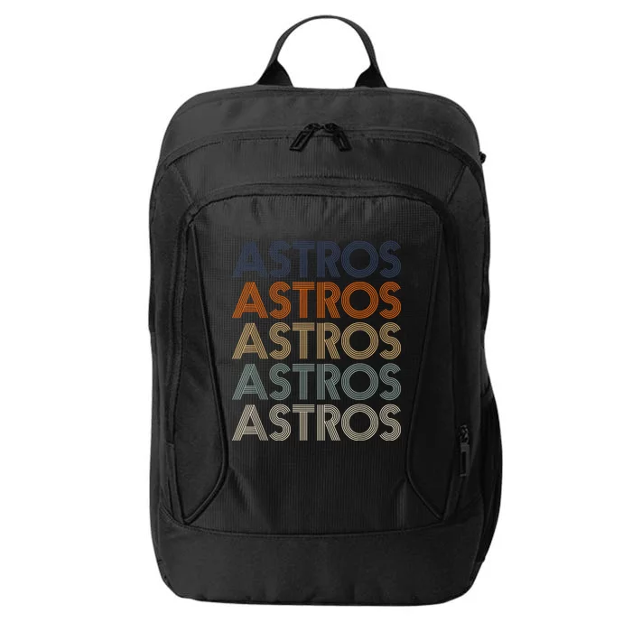 Vintage Astros Name Throwback Retro Apparel Gift  Wo City Backpack