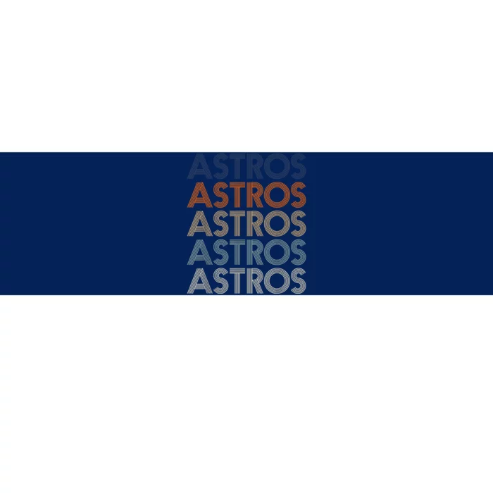 Vintage Astros Name Throwback Retro Apparel Gift  Wo Bumper Sticker