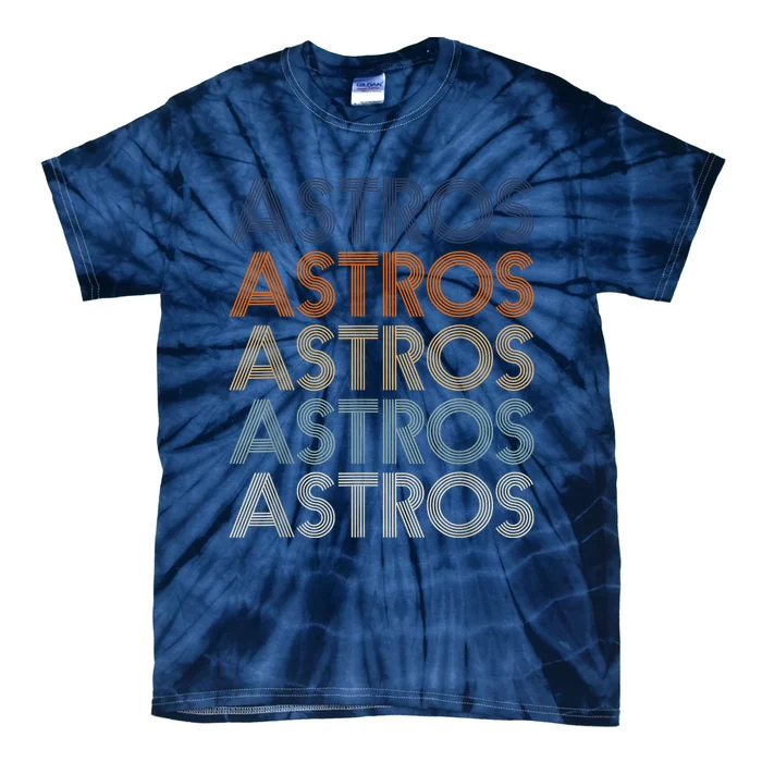 Vintage Astros Name Throwback Retro Apparel Gift  Wo Tie-Dye T-Shirt