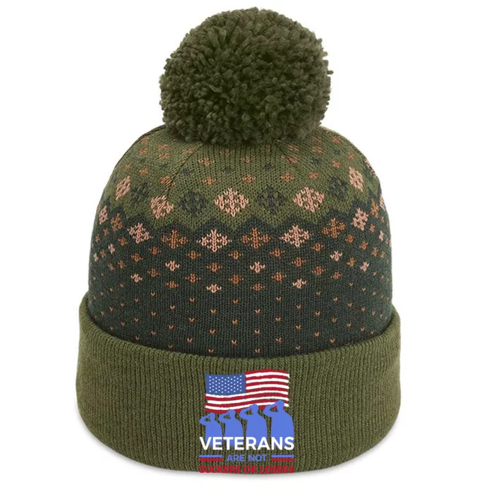 Veterans Are Not Suckers Or Losers The Baniff Cuffed Pom Beanie