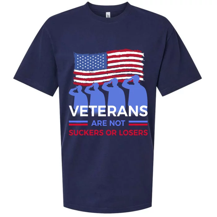 Veterans Are Not Suckers Or Losers Sueded Cloud Jersey T-Shirt