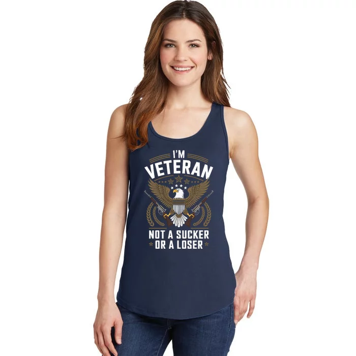 Veterans Are Not Suckers Or Losers Ladies Essential Tank